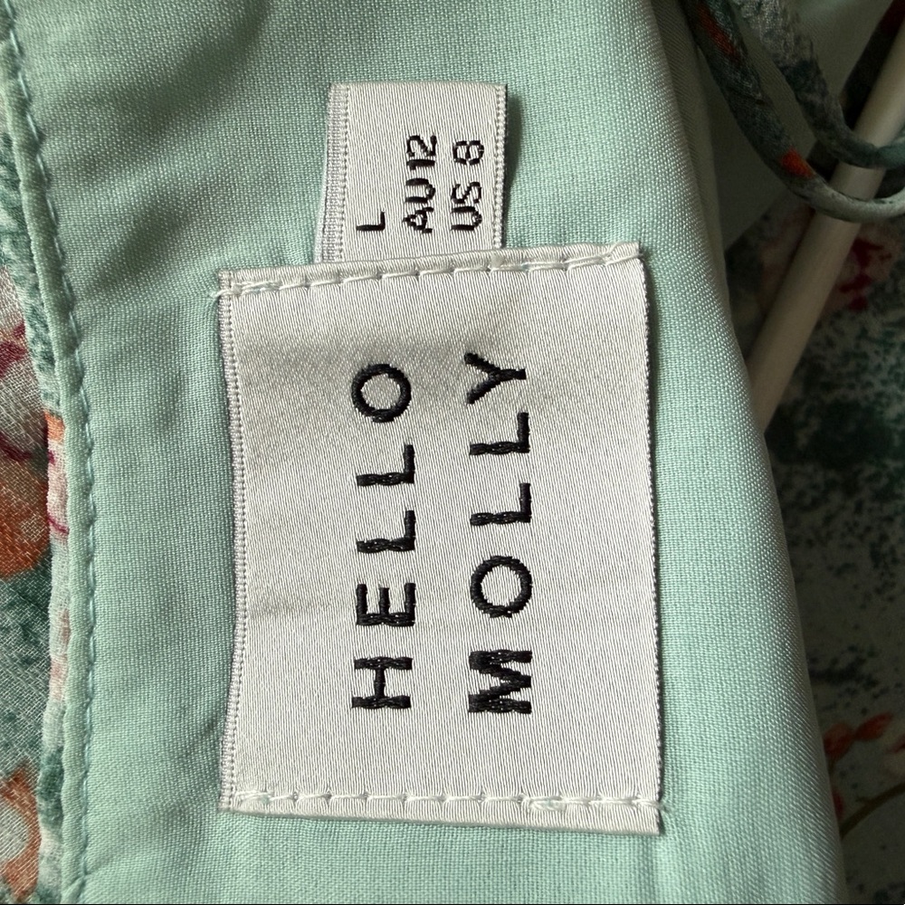 Hello Molly Sunrise Strolls Midi Dress Mint - Picture 5 of 11
